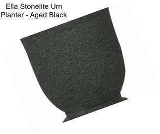 Ella Stonelite Urn Planter - Aged Black