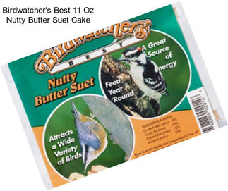 Birdwatcher\'s Best 11 Oz Nutty Butter Suet Cake