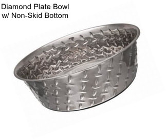 Diamond Plate Bowl w/ Non-Skid Bottom