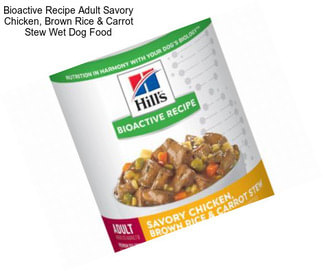 Bioactive Recipe Adult Savory Chicken, Brown Rice & Carrot Stew Wet Dog Food