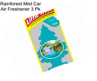 Rainforest Mist Car Air Freshener 3 Pk