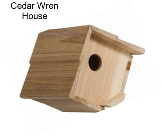 Cedar Wren House