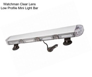Watchman Clear Lens Low Profile Mini Light Bar