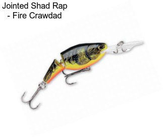 Jointed Shad Rap - Fire Crawdad