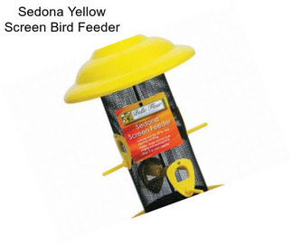 Sedona Yellow Screen Bird Feeder