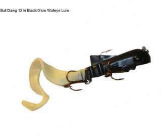 Bull Dawg 12 in Black/Glow Walleye Lure