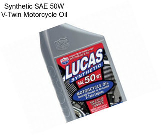 Synthetic SAE 50W V-Twin Motorcycle Oil