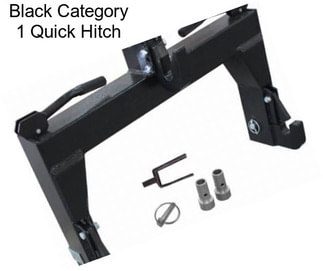 Black Category 1 Quick Hitch