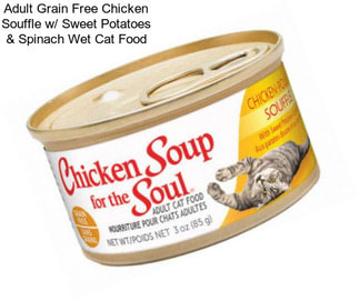 Adult Grain Free Chicken Souffle w/ Sweet Potatoes & Spinach Wet Cat Food