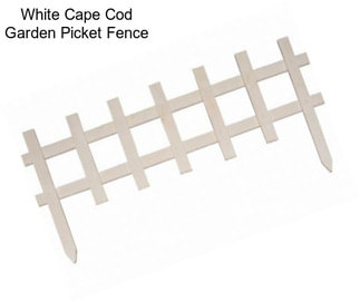 White Cape Cod Garden Picket Fence