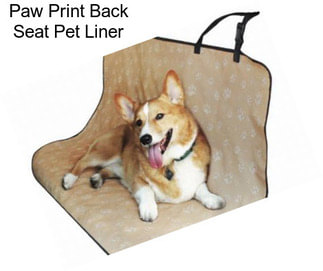 Paw Print Back Seat Pet Liner