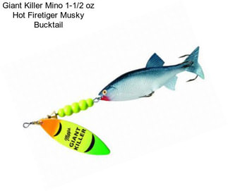 Giant Killer Mino 1-1/2 oz Hot Firetiger Musky Bucktail