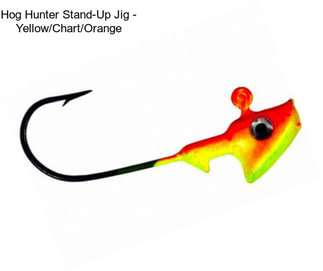 Hog Hunter Stand-Up Jig - Yellow/Chart/Orange