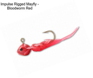 Impulse Rigged Mayfly - Bloodworm Red