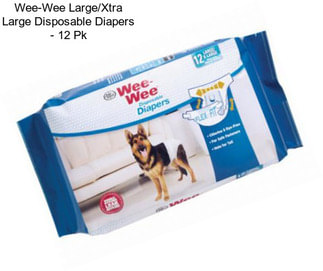 Wee-Wee Large/Xtra Large Disposable Diapers - 12 Pk