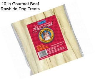 10 in Gourmet Beef Rawhide Dog Treats