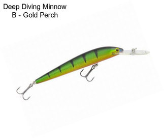 Deep Diving Minnow B - Gold Perch