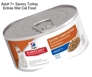 Adult 7+ Savory Turkey Entree Wet Cat Food