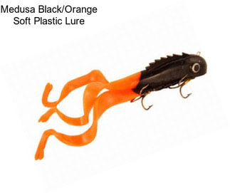 Medusa Black/Orange Soft Plastic Lure