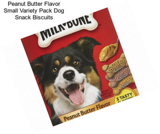 Peanut Butter Flavor Small Variety Pack Dog Snack Biscuits