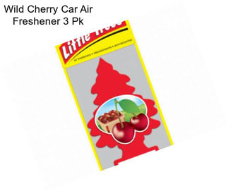Wild Cherry Car Air Freshener 3 Pk