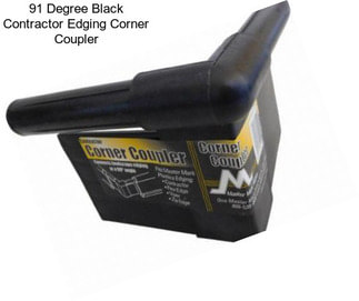 91 Degree Black Contractor Edging Corner Coupler