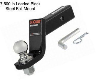 7,500 lb Loaded Black Steel Ball Mount