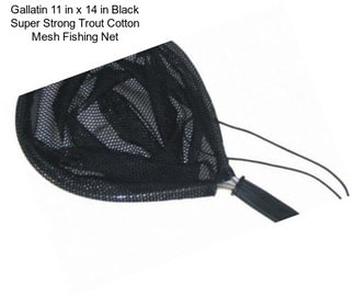 Gallatin 11 in x 14 in Black Super Strong Trout Cotton Mesh Fishing Net