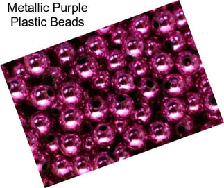 Metallic Purple Plastic Beads