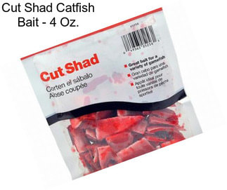 Cut Shad Catfish Bait - 4 Oz.