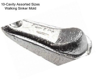 10-Cavity Assorted Sizes Walking Sinker Mold