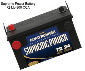 Supreme Power Battery 72 Mo 800 CCA