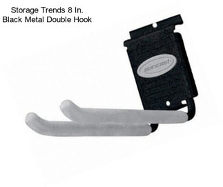 Storage Trends 8 In. Black Metal Double Hook