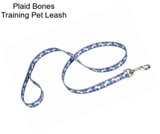 Plaid Bones Training Pet Leash