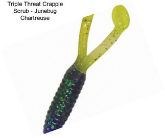 Triple Threat Crappie Scrub - Junebug Chartreuse