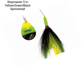Slopmaster 5 in Yellow/Green/Black Spinnerbait