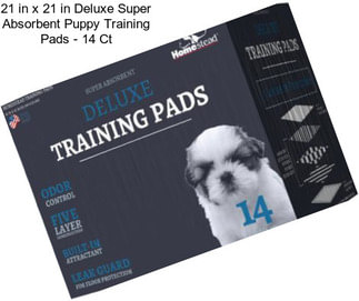 21 in x 21 in Deluxe Super Absorbent Puppy Training Pads - 14 Ct