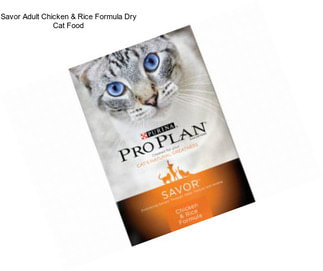 Savor Adult Chicken & Rice Formula Dry Cat Food
