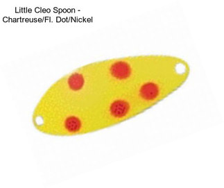 Little Cleo Spoon - Chartreuse/Fl. Dot/Nickel