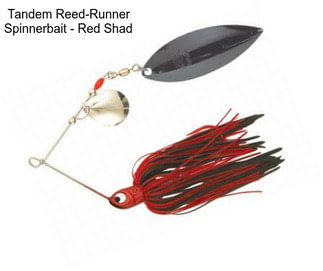 Tandem Reed-Runner Spinnerbait - Red Shad