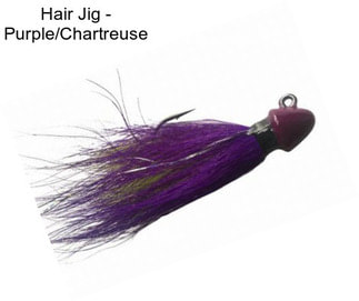 Hair Jig - Purple/Chartreuse