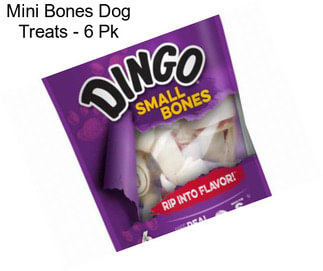 Mini Bones Dog Treats - 6 Pk