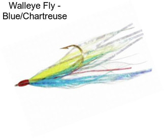 Walleye Fly - Blue/Chartreuse