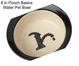 8 in Pooch Basics Water Pet Bowl