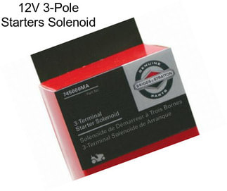 12V 3-Pole Starters Solenoid