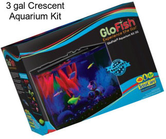 3 gal Crescent Aquarium Kit