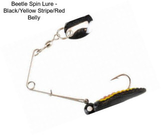 Beetle Spin Lure - Black/Yellow Stripe/Red Belly