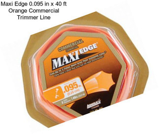 Maxi Edge 0.095 in x 40 ft Orange Commercial Trimmer Line