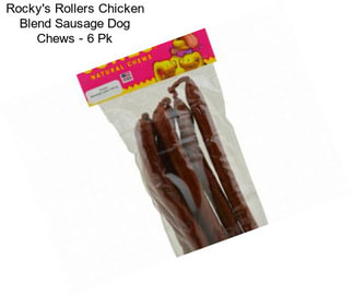 Rocky\'s Rollers Chicken Blend Sausage Dog Chews - 6 Pk