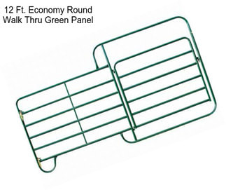 12 Ft. Economy Round Walk Thru Green Panel